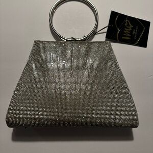 Imoshion Sparkling Silver Wristlet Clutch